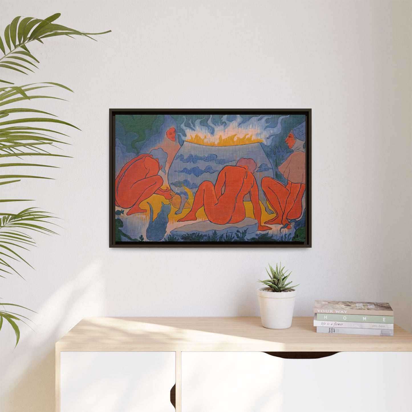 Ranson, Paul - Witches Around the Fire (1891) - Matte Canvas, Framed