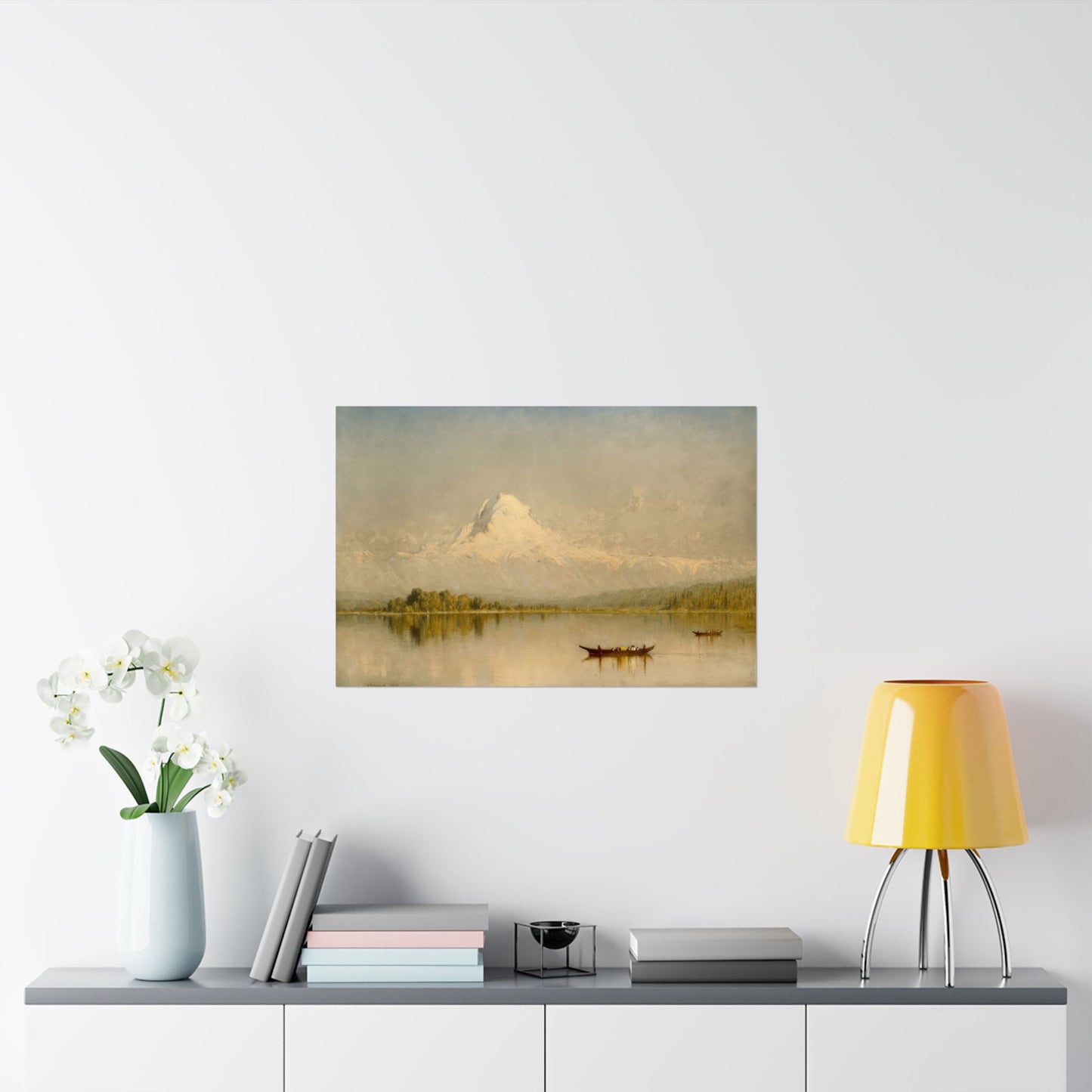 Gifford, Sanford Robinson - Mount Rainier  (1875) - Satin Posters