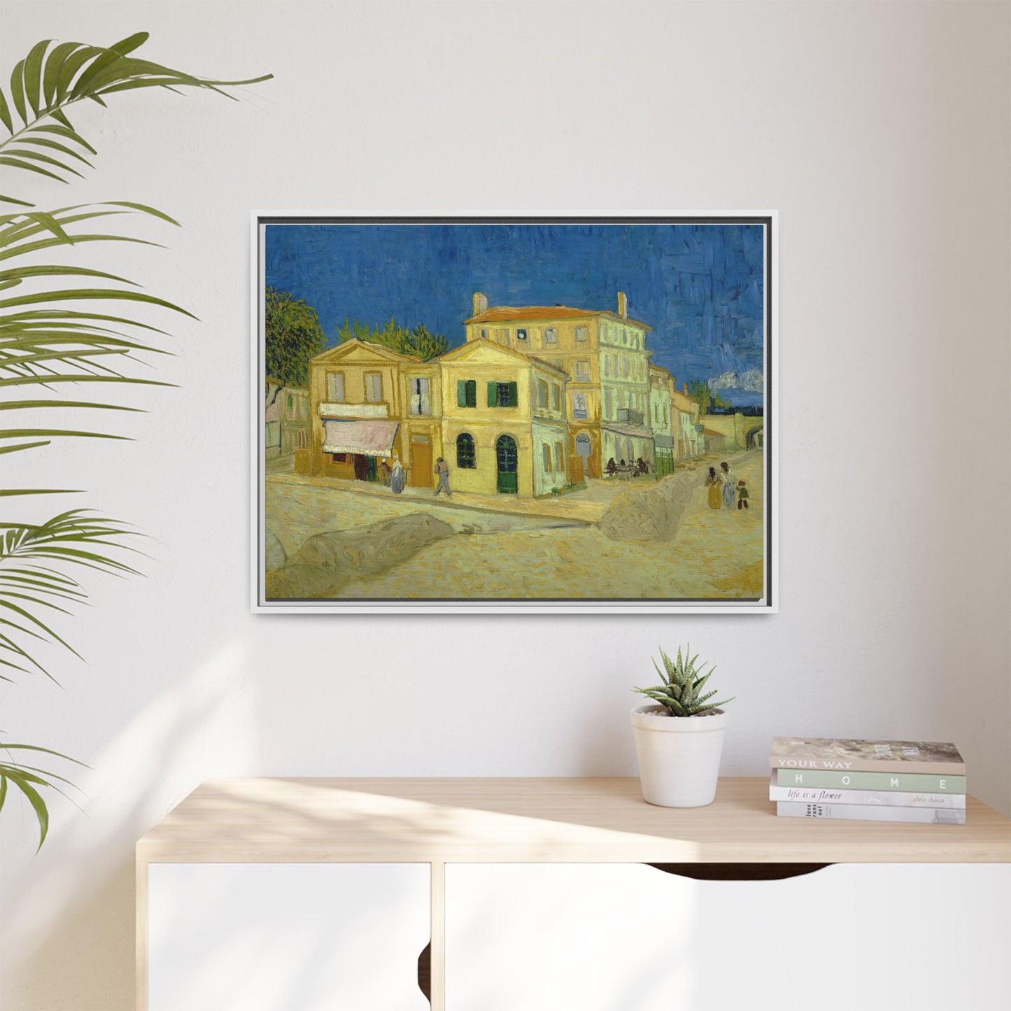Van Gogh, Vincent - The Yellow House (1888) - Matte Canvas, Framed
