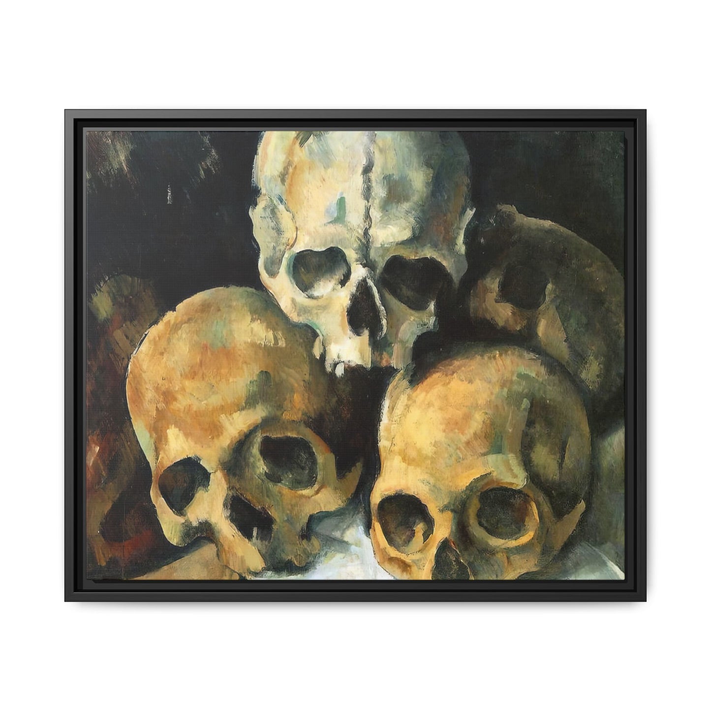 Cézanne, Paul - Pyramid of Skulls (1901) - Matte Canvas, Framed