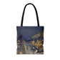Pissarro, Camille - The Boulevard Montmartre At Night (1897) - Tote Bag