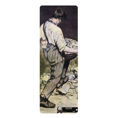 Courbet, Gustave - The Stone Breakers (1850) - Rubber Yoga Mat