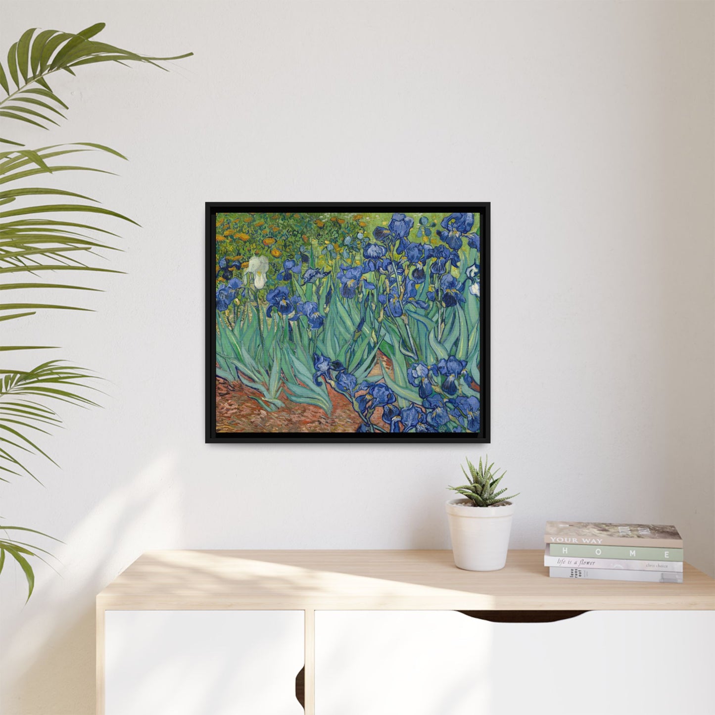 Van Gogh, Vincent - Irises (1889) - Matte Canvas, Framed