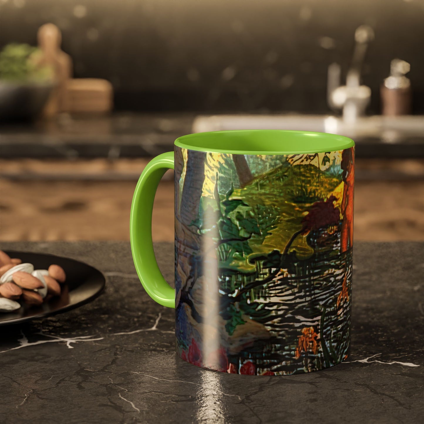 Ranson, Paul - The Lotus Bather (1906) - Colorful Accent Mugs
