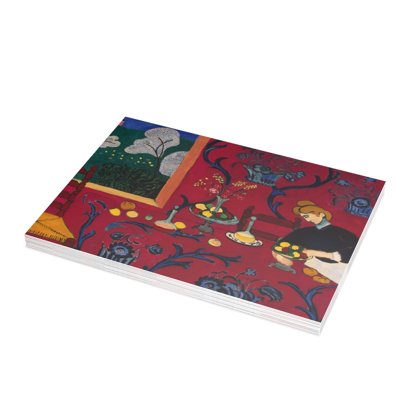 Matisse, Henri - The Dessert Harmony in Red (1908) - Postcard Bundles with Envelopes Included