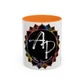 AdamPacio.com - Black Logo - Colorful Accent Mugs