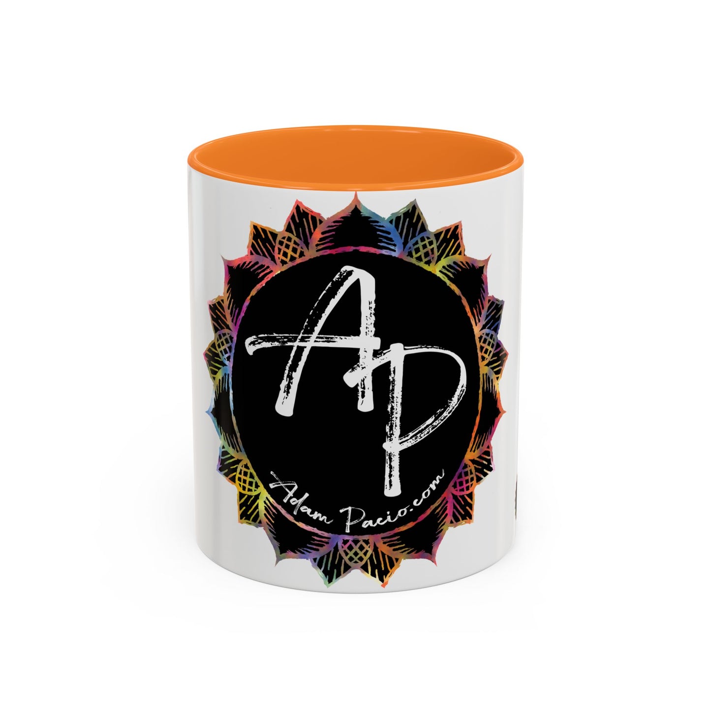 AdamPacio.com - Black Logo - Colorful Accent Mugs