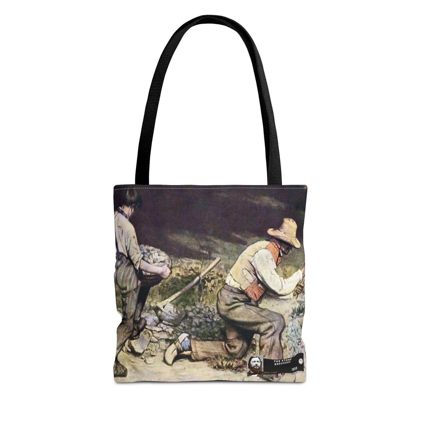 Courbet, Gustave - The Stone Breakers (1850) - Tote Bag
