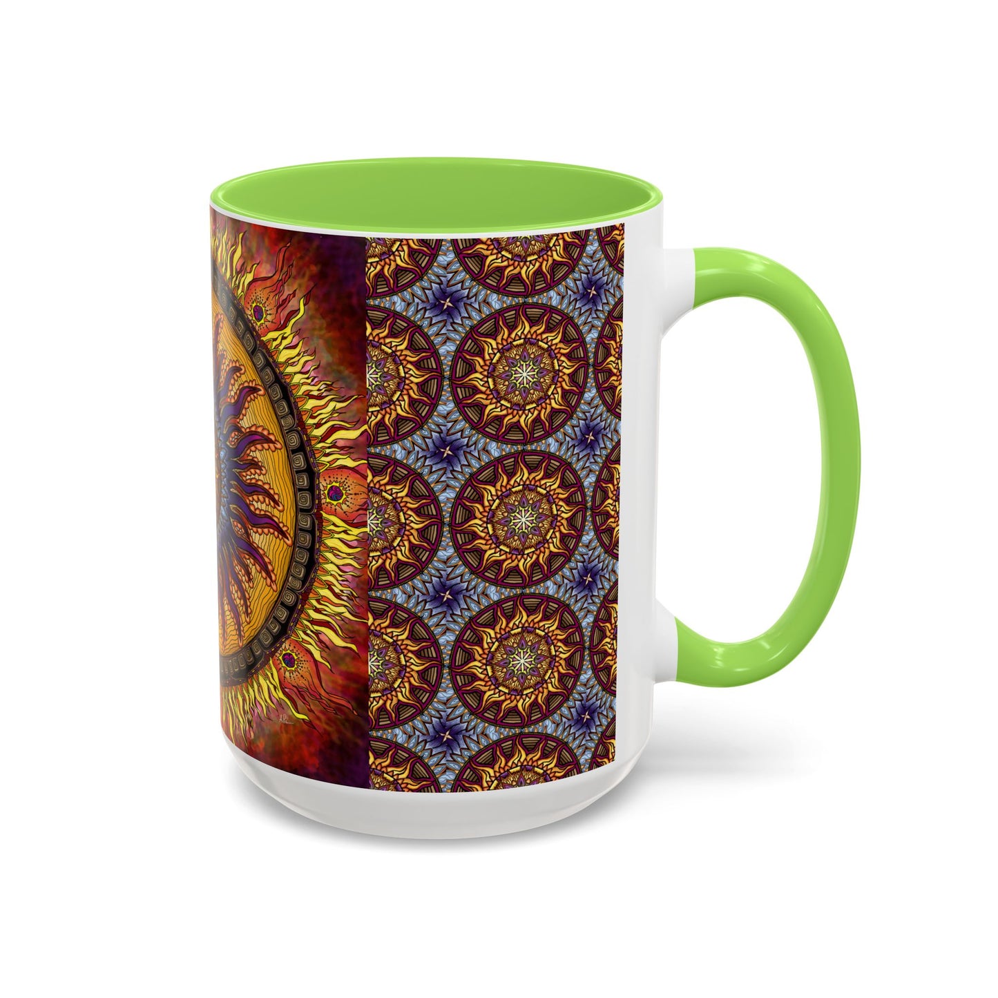Pacio, Adam - Solar Disc Mandala - Colorful Accent Mugs