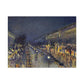 Pissarro, Camille - The Boulevard Montmartre At Night (1897) - Canvas Block, unframed