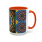 Pacio, Adam - Emerald Arrows Mandala - Colorful Accent Mugs