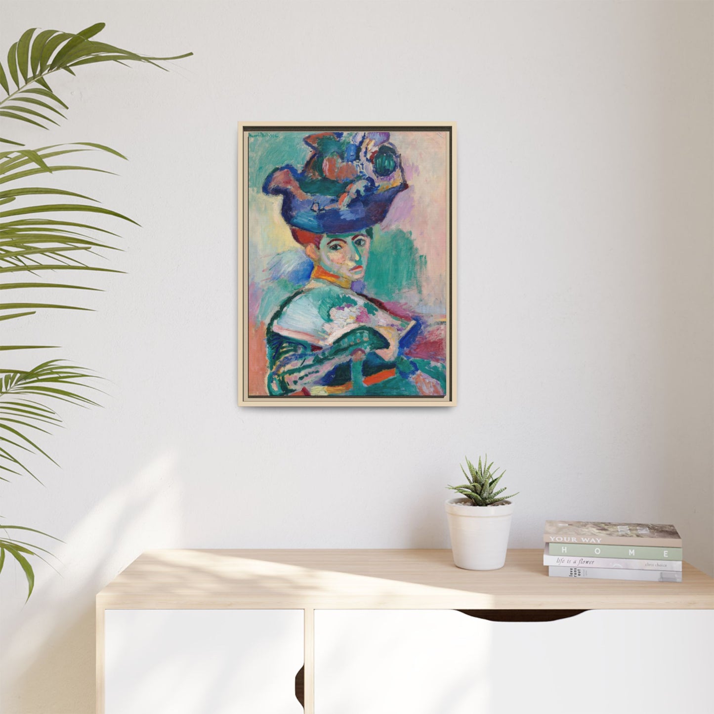 Matisse, Henri - Woman with a Hat (1905) - Matte Canvas, Framed