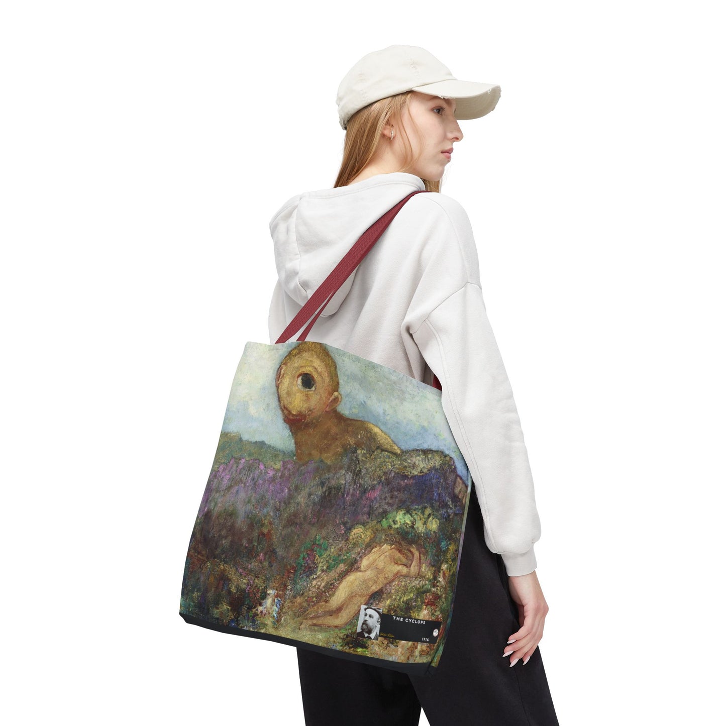 Redon, Odilon - The Cyclops (1914) - Tote Bag