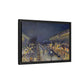 Pissarro, Camille - The Boulevard Montmartre At Night (1897) - Matte Canvas, Framed