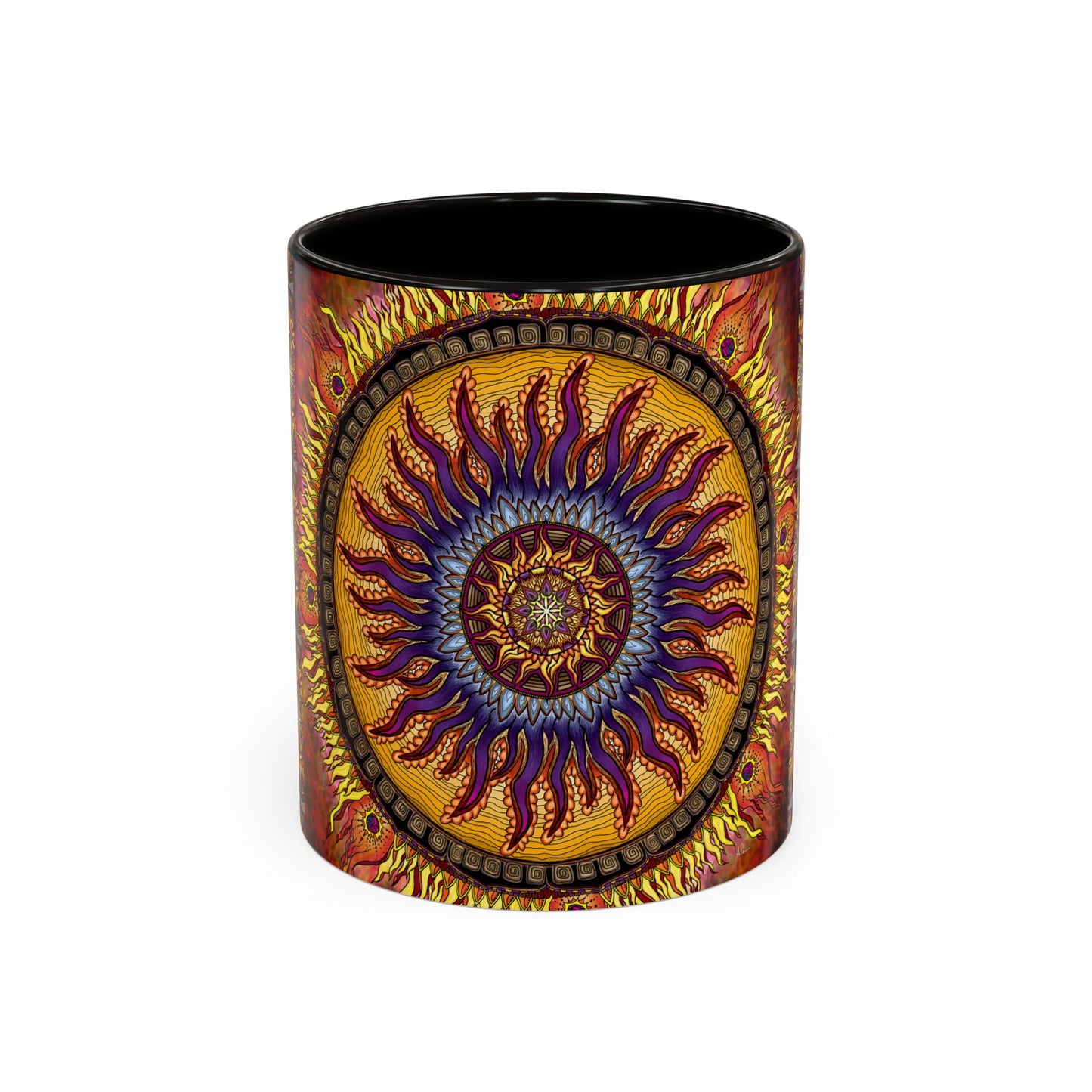 Pacio, Adam - Solar Disc Mandala - Colorful Accent Mugs