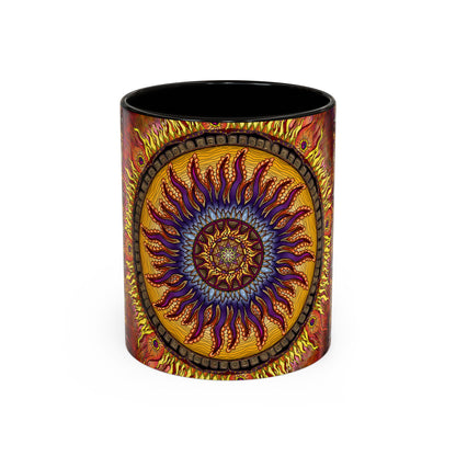 Pacio, Adam - Solar Disc Mandala - Colorful Accent Mugs