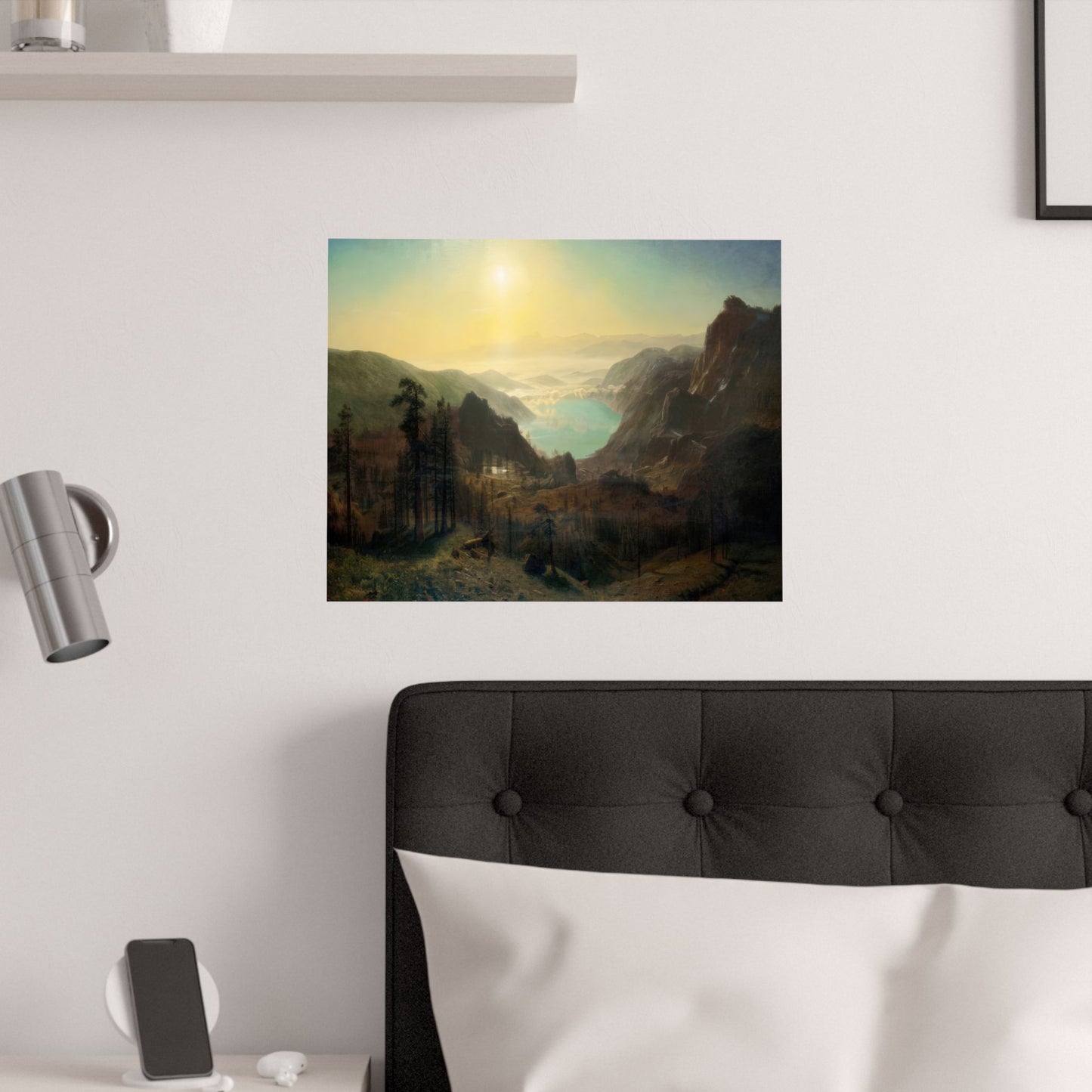 Bierstadt, Albert - Donner Lake from the Summit (1873) - Satin Posters