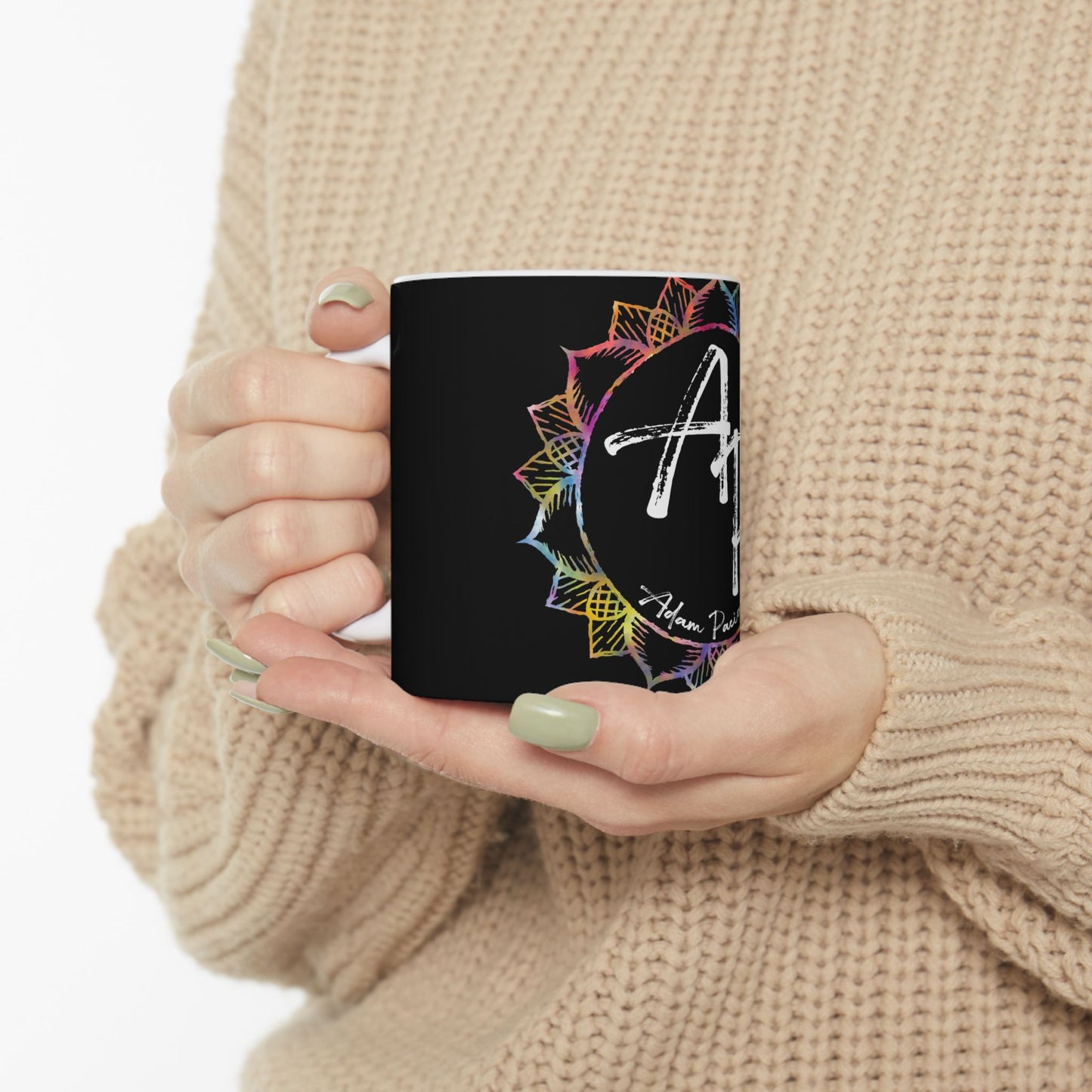 AdamPacio.com Logo - Black - Ceramic Mug