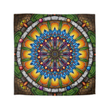 Emerald Arrows Mandala - Microfiber Duvet Cover