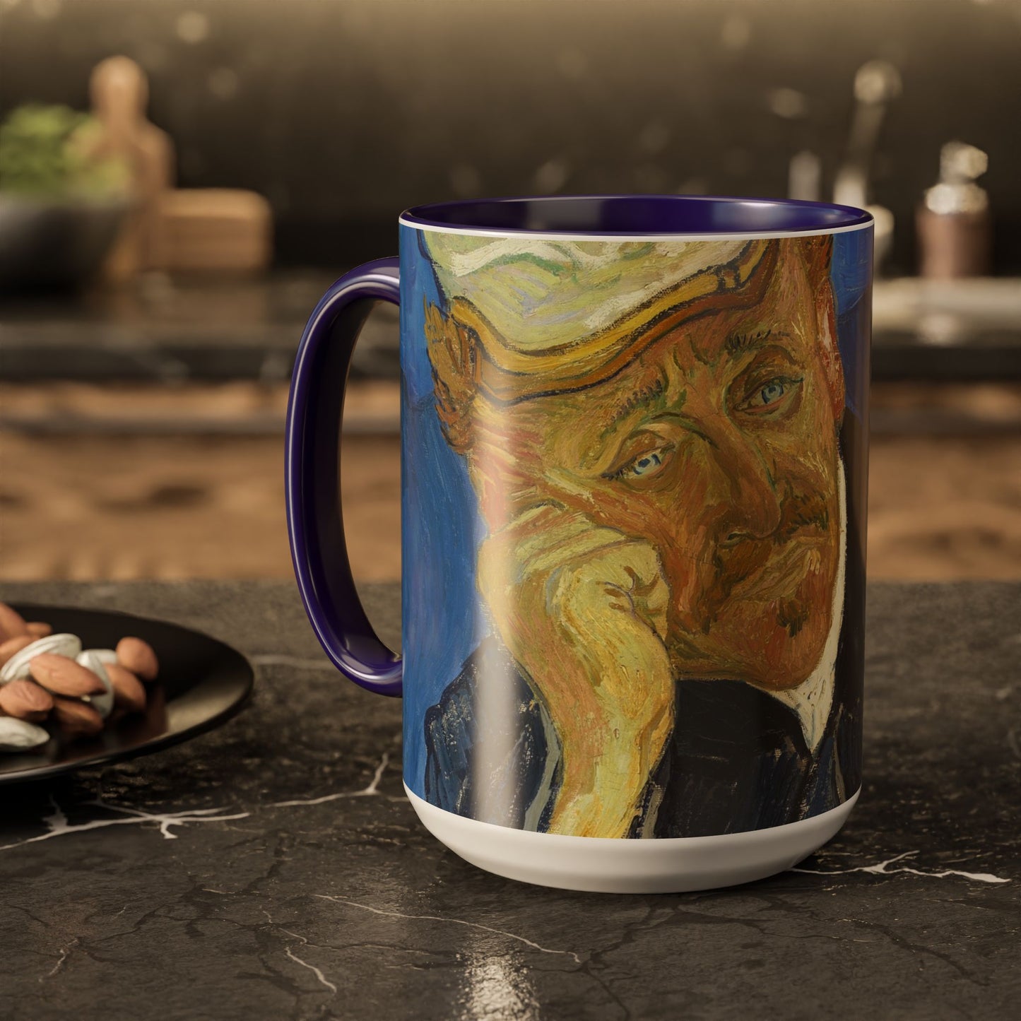 Van Gogh, Vincent - Portrait of Dr. Paul Gachet (1890) - Colorful Accent Mugs