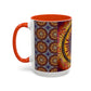 Pacio, Adam - Solar Disc Mandala - Colorful Accent Mugs