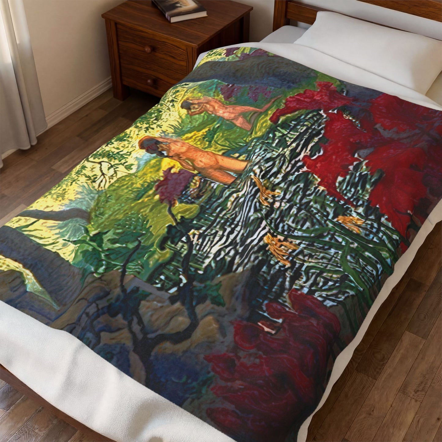 Ranson, Paul - The Lotus Bather (1906) - Velveteen Plush Blanket