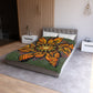 Pacio, Adam - Monarch Butterfly Mandala - Microfiber Duvet Cover