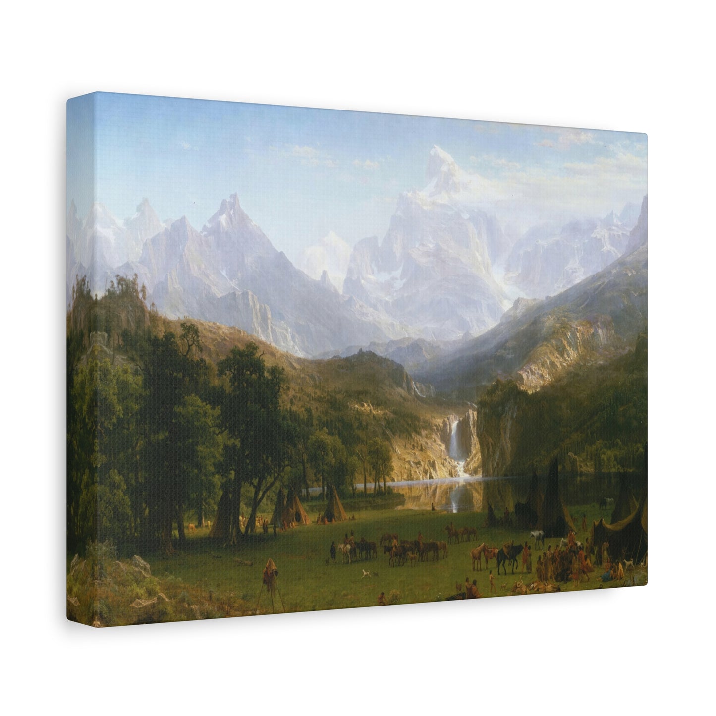 Bierstadt, Albert - The Rocky Mountains, Lander’s Peak (1863) - Canvas Block, unframed