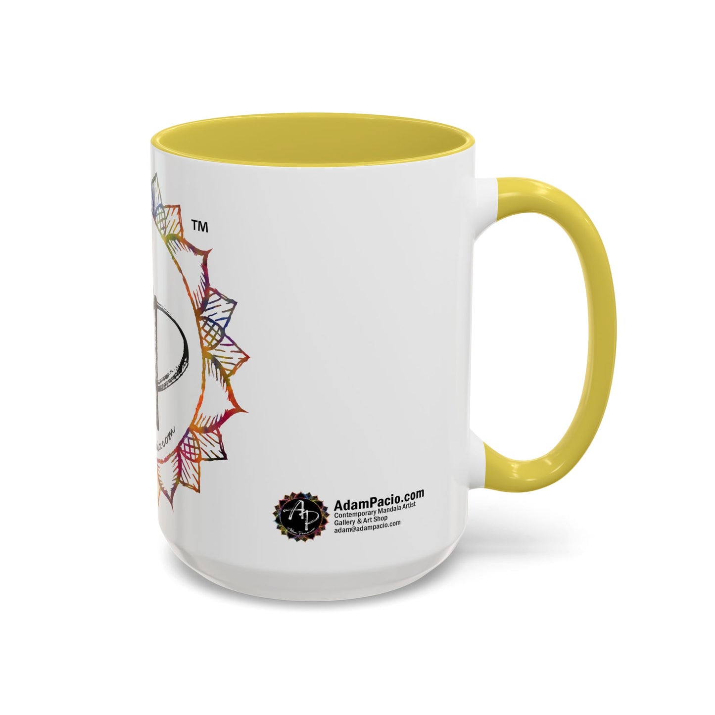 AdamPacio.com - White Logo - Colorful Accent Mugs