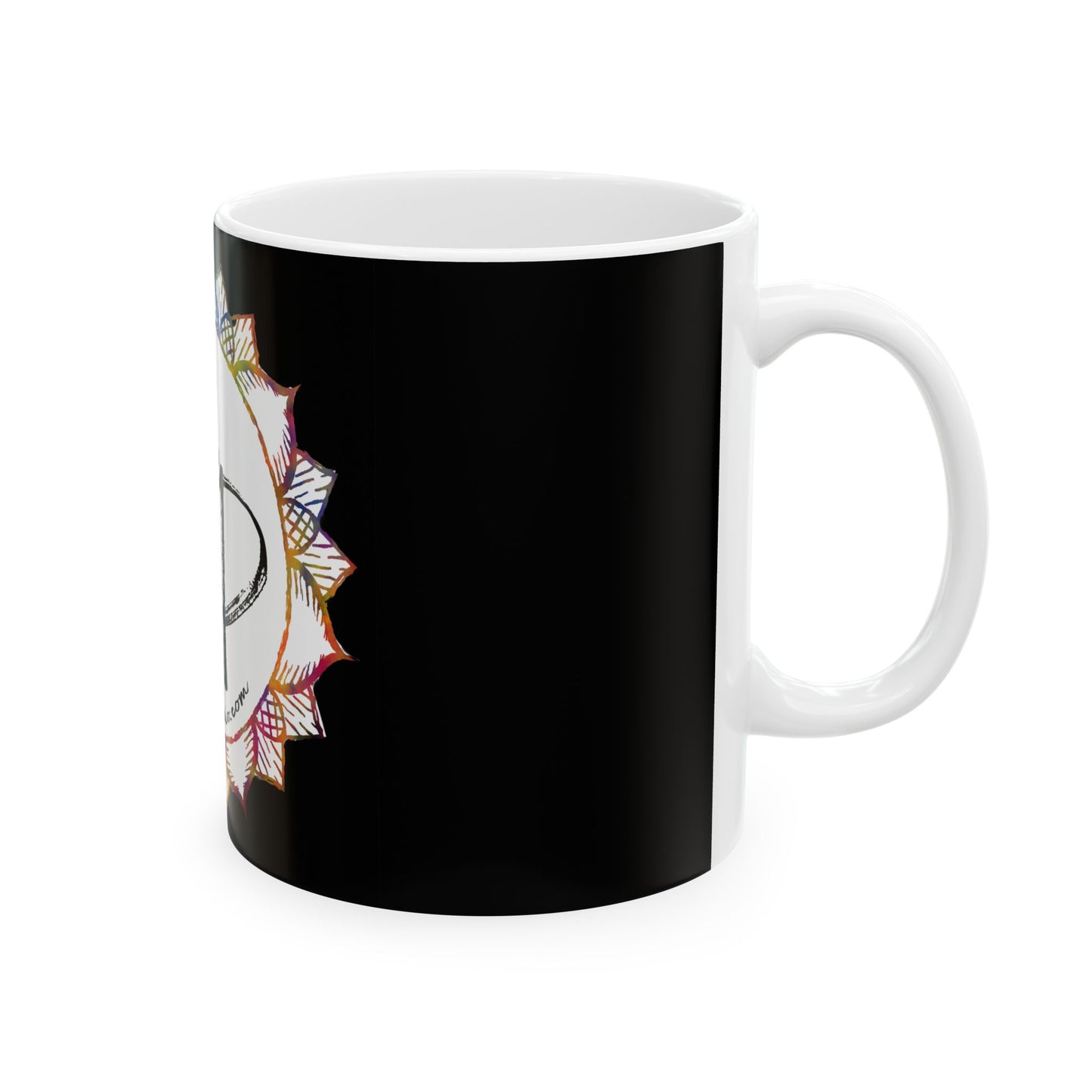 AdamPacio.com Logo - White - Ceramic Mug