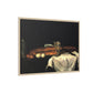 Cézanne, Paul - Still Life with Bread and Eggs (1865) - Matte Canvas, Framed