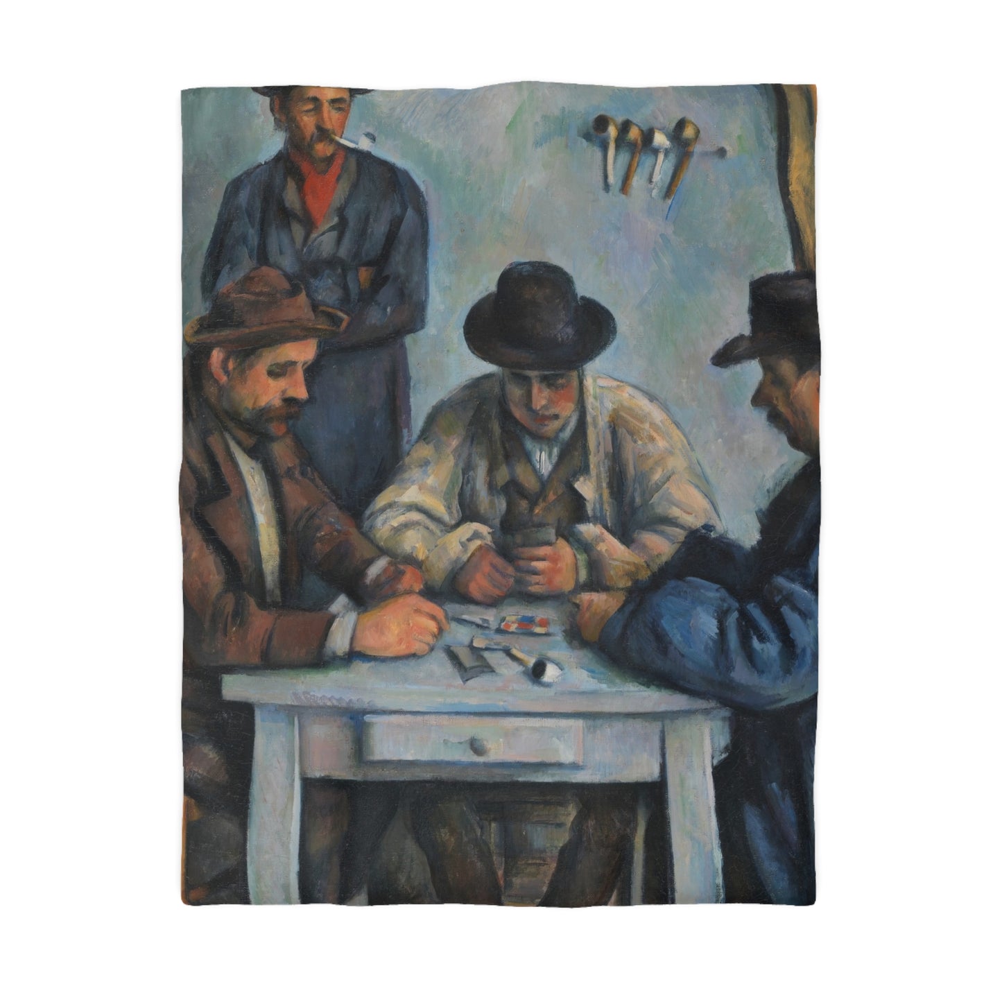 Cézanne, Paul - The Card Players (1892) - Microfiber Duvet Cover