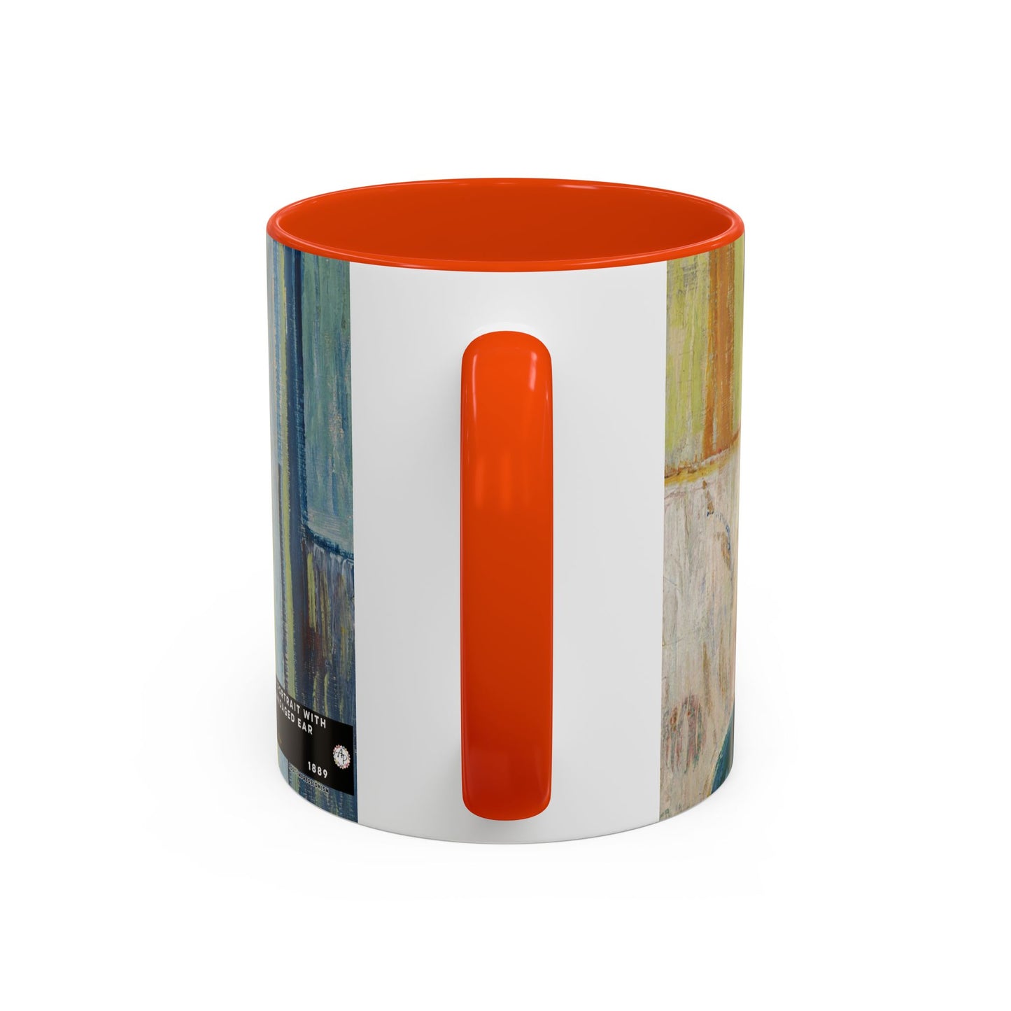 Van Gogh, Vincent - Self Portrait with Bandaged Ear (1889) - Colorful Accent Mugs