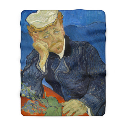 Van Gogh, Vincent - Portrait of Dr. Paul Gachet (1890) - Sherpa Fleece Blanket