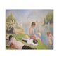 Seurat, Georges - Bathers at Asnières (1884) - Canvas Block, unframed