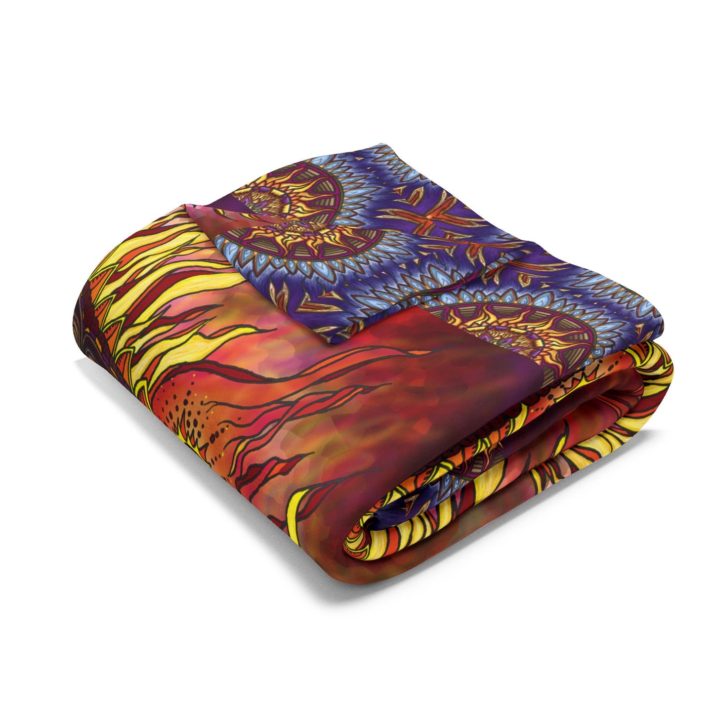 Pacio, Adam - Solar Disc Mandala - Arctic Fleece Blanket