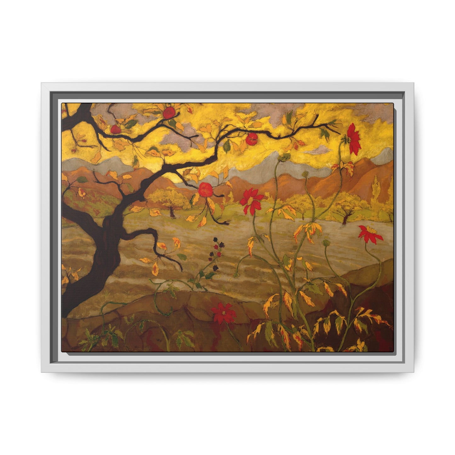Ranson, Paul - Apple Tree with Red Fruit (1902) - Matte Canvas, Framed