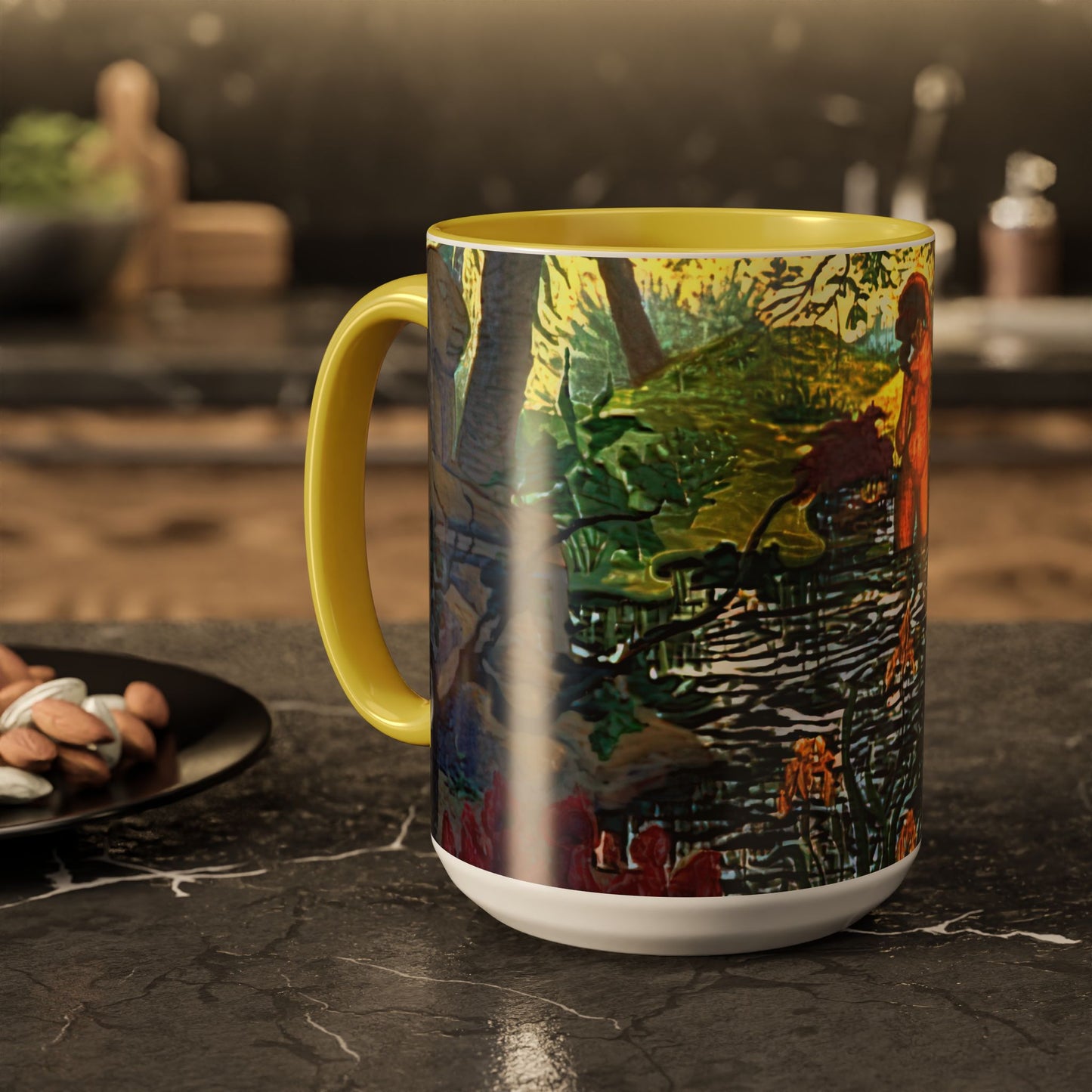 Ranson, Paul - The Lotus Bather (1906) - Colorful Accent Mugs