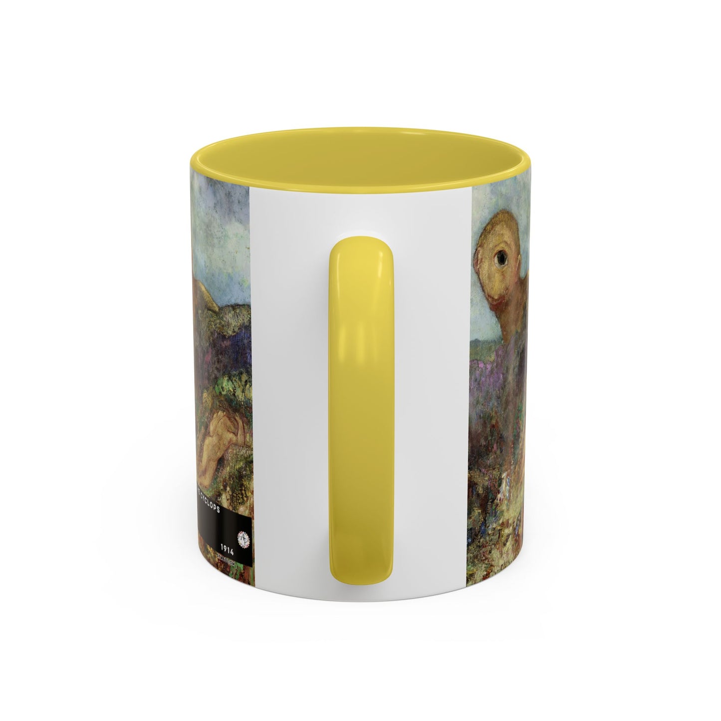 Redon, Odilon - The Cyclops (1914) - Colorful Accent Mugs
