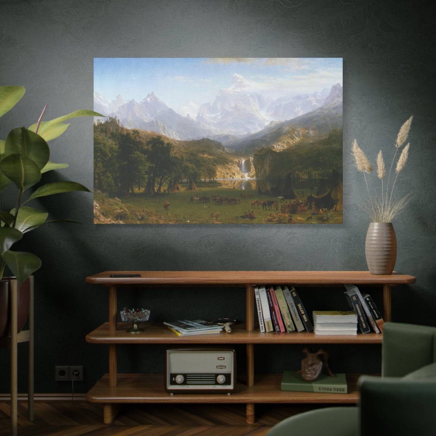 Bierstadt, Albert - The Rocky Mountains, Lander’s Peak (1863) - Canvas Block, unframed