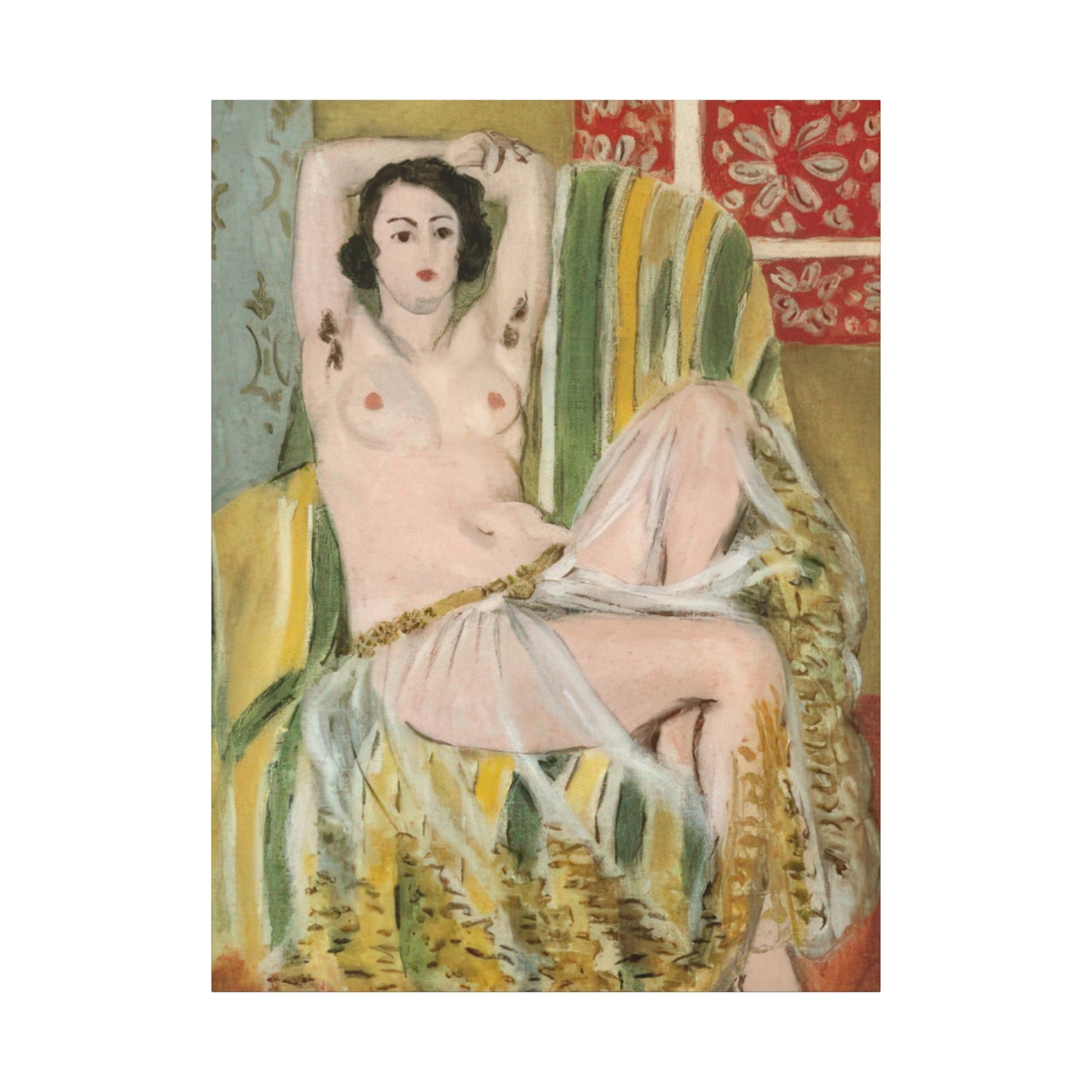 Matisse, Henri - Odalisque with Raised Arms (1923) - Canvas Block, unframed
