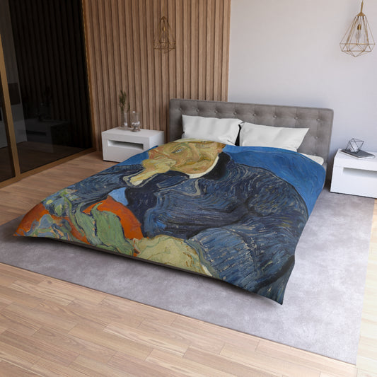 Van Gogh, Vincent - Portrait of Dr. Paul Gachet (1890) - Microfiber Duvet Cover