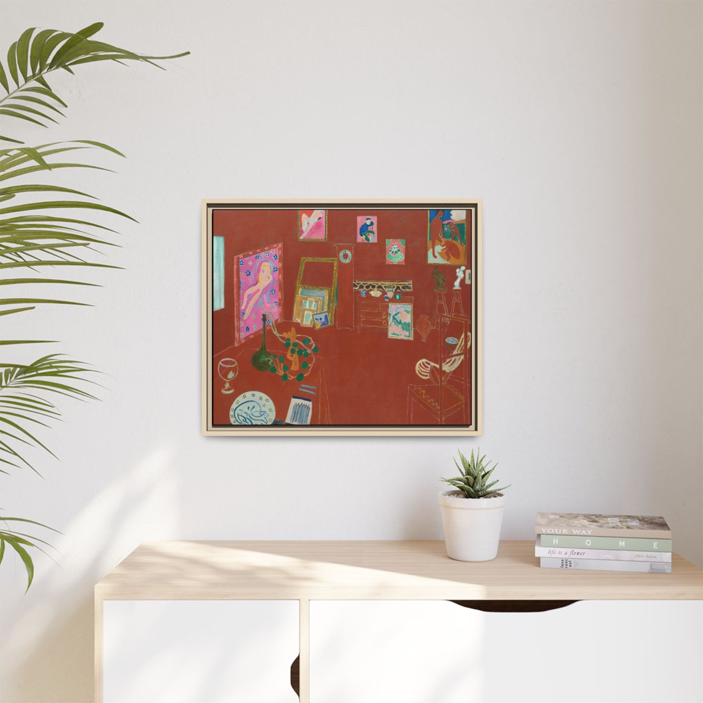 Matisse, Henri - The Red Studio (1911) - Matte Canvas, Framed