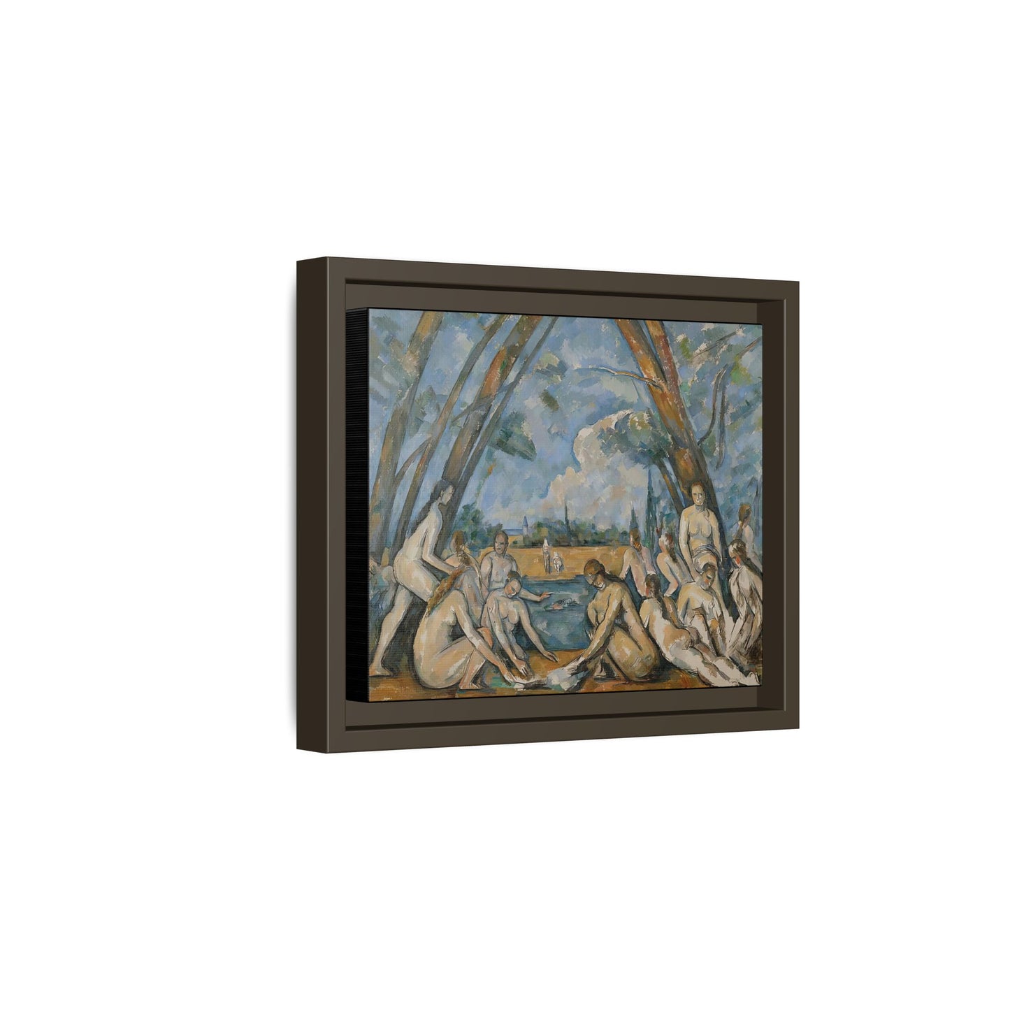 Cézanne, Paul - The Large Bathers (1906) - Matte Canvas, Framed