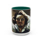 Courbet, Gustave - The Desperate Man (1843) - Colorful Accent Mugs