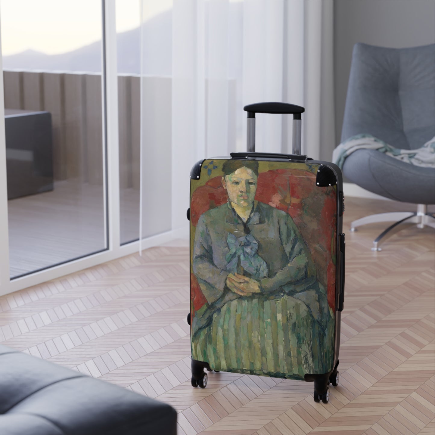 Cézanne, Paul - Madame Cezanne in a Red Armchair (1877) - Suitcase