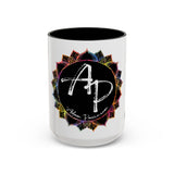 AdamPacio.com - Black Logo - Colorful Accent Mugs