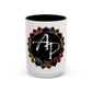 AdamPacio.com - Black Logo - Colorful Accent Mugs