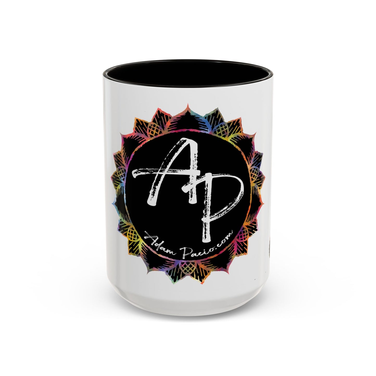 AdamPacio.com - Black Logo - Colorful Accent Mugs