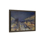 Pissarro, Camille - The Boulevard Montmartre At Night (1897) - Matte Canvas, Framed